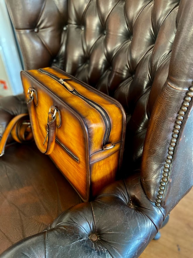 Cartable marron outlet